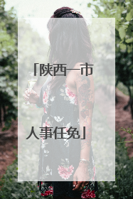 陕西一市人事任免