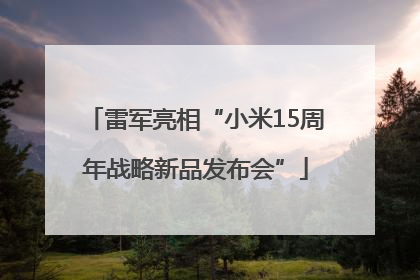 雷军亮相“小米15周年战略新品发布会”