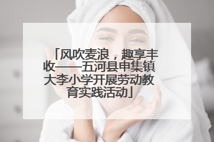 风吹麦浪，趣享丰收——五河县申集镇大李小学开展劳动教育实践活动