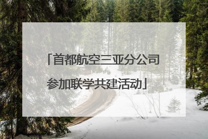 首都航空三亚分公司参加联学共建活动