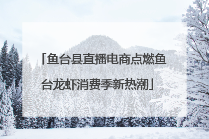 鱼台县直播电商点燃鱼台龙虾消费季新热潮