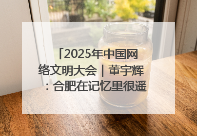 2025年中国网络文明大会｜董宇辉：合肥在记忆里很遥远也很亲切