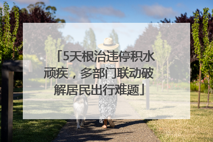 5天根治违停积水顽疾，多部门联动破解居民出行难题