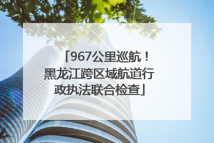 967公里巡航！黑龙江跨区域航道行政执法联合检查