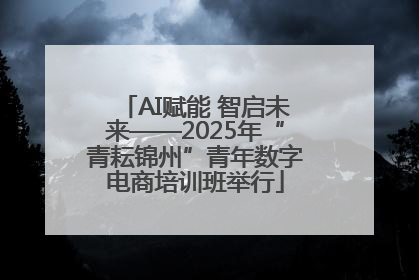 AI赋能 智启未来——2025年“青耘锦州”青年数字电商培训班举行